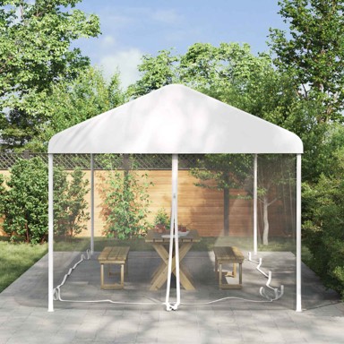 Mreža protiv komaraca za gazebo, 220 mesh, 6 x 3 x 2 m, bijela