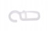 Kukica za drvene karnišne prstenove Ø 28 mm, bijela, 100 kom.