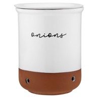 LADELLE Posuda za namirnice za luk i češnjak od terakote Eco 