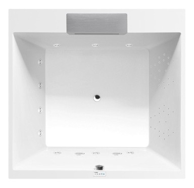 POLYSAN Came Falls, hidromasažna kada, 175x175x50 cm, Highline Hydro, kromirana