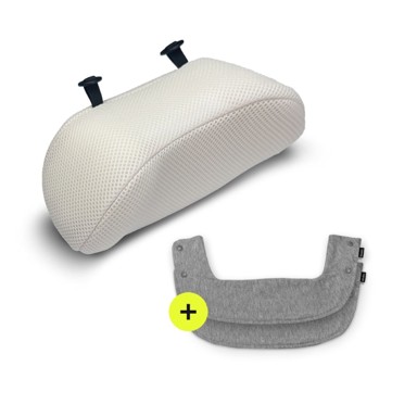 NIMBEL Newborn set, umetak i podbradak, 2 kom, Oat White