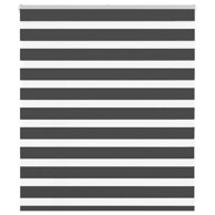Zavjesa zebra crna 135x100 cm širina tkanine 130,9 cm poliester