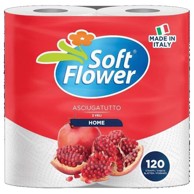CARTINDUSTRIA VENETA Ručnik papirnati pk2 jastučni 23cm Soft Flower, bijeli