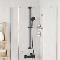 Držač za tuš, 101 cm, nehrđajući čelik, crna