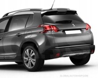 Kromirani ukrasi vrata prtljažnika za Peugeot 2008