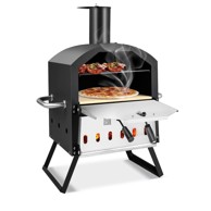 NORTHIX Peć za pizzu, roštilj, 2 razine, set 5 u 1, set 2 u 1, čelik