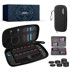 NIKCORP Futrola za Nintendo Switch 2, Hard Case 8u1, 20 utora za igre, 6 navlaka za analogne palice, crna
