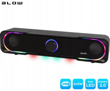 BLOW MS-31 Soundbar ADRENALINE, 2.0 STEREO, USB, RGB LED rasvjeta