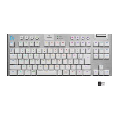 LOGITECH Tipkovnica Gaming G915 TKL Tenkeyless Lightspeed,Tactile switch, bijela, RGB, mehanička, bežična, UK Layout, USB