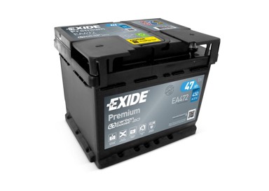 EXIDE Akumulator 47Ah D+ EA472 20,7x17,5x17,5 (450A)