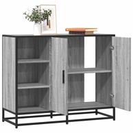 Komoda Siva Sonoma 92x35x76 cm Konstruirano drvo