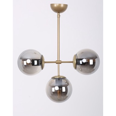 SQUID LIGHTING Siva/u zlatnoj boji stropna svjetiljka sa staklenim sjenilom ø 15 cm Seagull