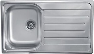 SINK SOLUTION Sudoper A Line 80x50 cm, 1x, inox