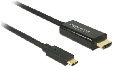 DELOCK Adapter USB-C na HDMI (ST-ST) 1 m 4K 30 Hz, crni