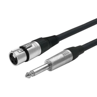 VIVOLINK Audio kabel 3 m XLR 6,35 mm, crni
