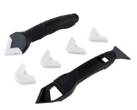 VERLINGER Strugač za silikon, crna