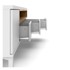 TVILUM Bijela TV komoda 156x48x48 cm Roomers 