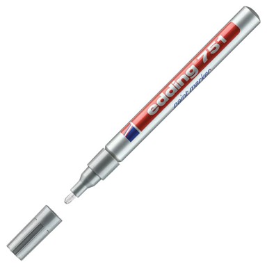 EDDING Marker permanentni lakirajući 1-2mm 751 srebrni
