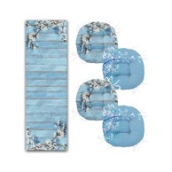 MILA HOME Set jastuka za sjedenje i nadstolnjak, 5 kom