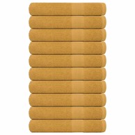 Ručnici za saunu 10 kom zlatni 80x200 cm 360 gsm 100 % pamuk