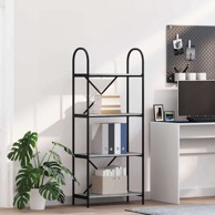 Polica, sivi hrast sonoma, 60x30x146 cm, konstruirano drvo