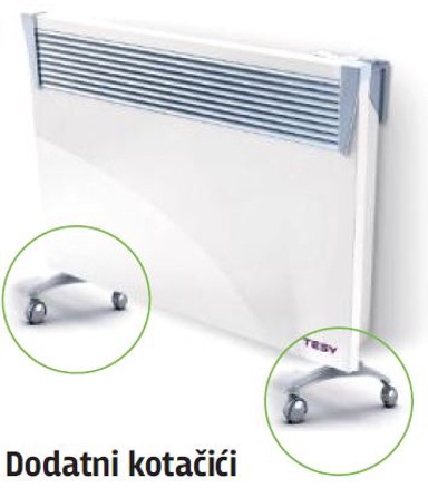 TESY Kotači za konvektore CN T-NOG CN04