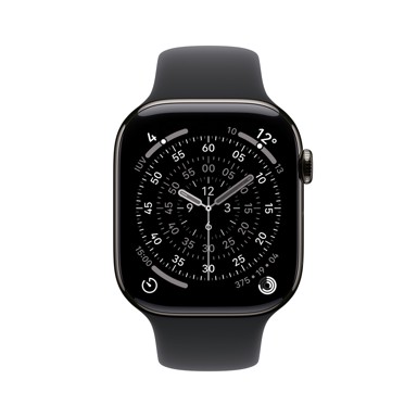 APPLE Watch Series 11 GPS + Cellular 42 mm titan kućište Slate s narukvicom Sport Black – S/M