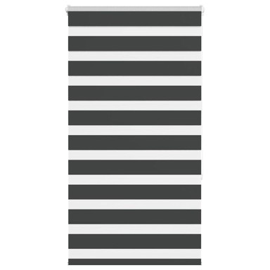 Zavjesa zebra crna 70x150 cm širina tkanine 65,9 cm poliester