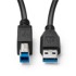 MICROCONNECT USB kabel USB-A na USB-B 3.0 1 m, crni