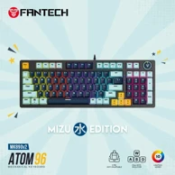 FANTECH Žična gaming mehanička tipkovnica Atom 96, crveni switch, sky blue