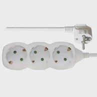 EMOS Produžni kabel 2 m P0322, 3 utičnice, bijeli, PVC, 1 mm2
