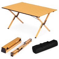 MULTIGARDEN Sklopivi kamping stol 90 × 60 cm s torbom za nošenje, srebrni