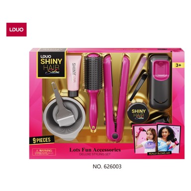 MASEN TOYS Set za oblikovanje kose sa svjetlosnim efektom, 9 kom