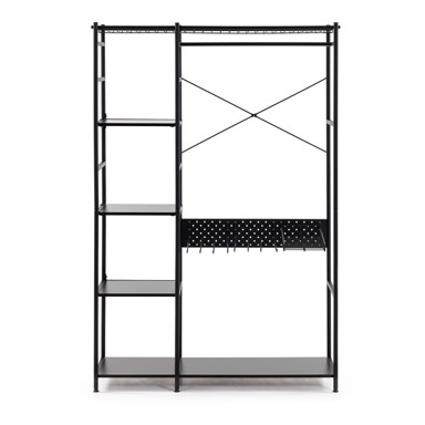 KAVE HOME Crni ormar za odjeću , visina 182 cm Storn