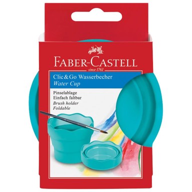 FABER-CASTELL Čaša 181580 za tempere clic&go, tirkizna