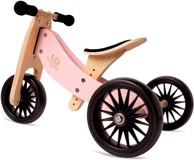 KINDERFEETS Guralica Tiny Tot Plus 2u1 za djecu bez pedala, drvena, Pink