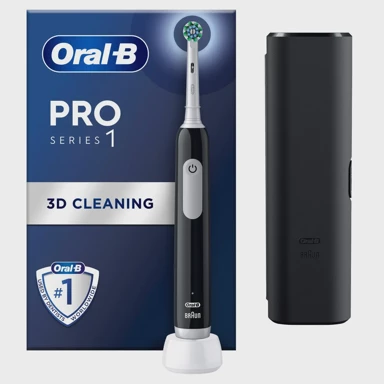 ORAL-B Električna četkica za zube Pro 1 Black + putna torbica