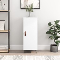 Komoda bijela 34,5 x 34 x 90 cm od konstruiranog drva