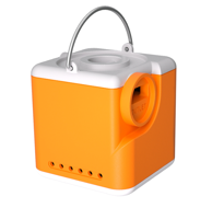 FLEXTAIL Prijenosna pumpa za zrak Nano Pump 5C1, punjiva, s lampom, narančasta