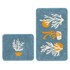 MILA HOME Plave kupaonske prostirke u setu 2 kom 60x100 cm