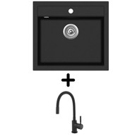 SHR Sudoper Quadro SQQ100-W + SHR Flexy, crna mat