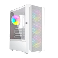 GEMBIRD Kućište Fornax 4000W, ARGB, igračko, ATX, midi tower, pozadinsko osvjetljenje, bijelo