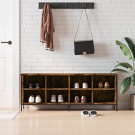 Ormarić za cipele boja hrasta 131x35x50 cm konstruirano drvo