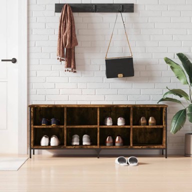 Ormarić za cipele boja hrasta 131x35x50 cm konstruirano drvo