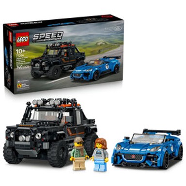 LEGO SPEED CHAMPIONS Konstruktor, 77264, Jaguar Project 7 i Land Rover Defender