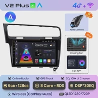 Multimedia,VW GOLF VII Golf7,2013-2017,V2 PLUS,6GB,128GB,3D