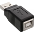 INLINE USB 2.0 adapter muški na USB-B ženski, bež