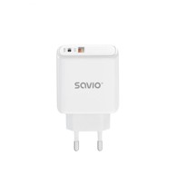 SAVIO Punjač La-06 USB-A + USB-C Quick Charge Pd 3.0