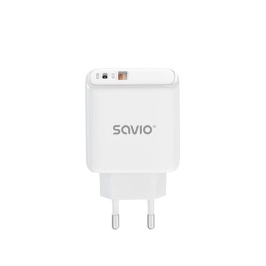 SAVIO Punjač La-06 USB-A + USB-C Quick Charge Pd 3.0