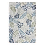 FLAIR RUGS Unutarnji i vanjski tepih Bella Leaf 200x290 cm, zeleni/plavi